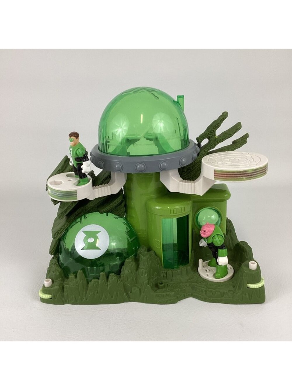 Imaginext Green Lantern Planet Oa Playset with Figures Lot DC Super Friends 2011